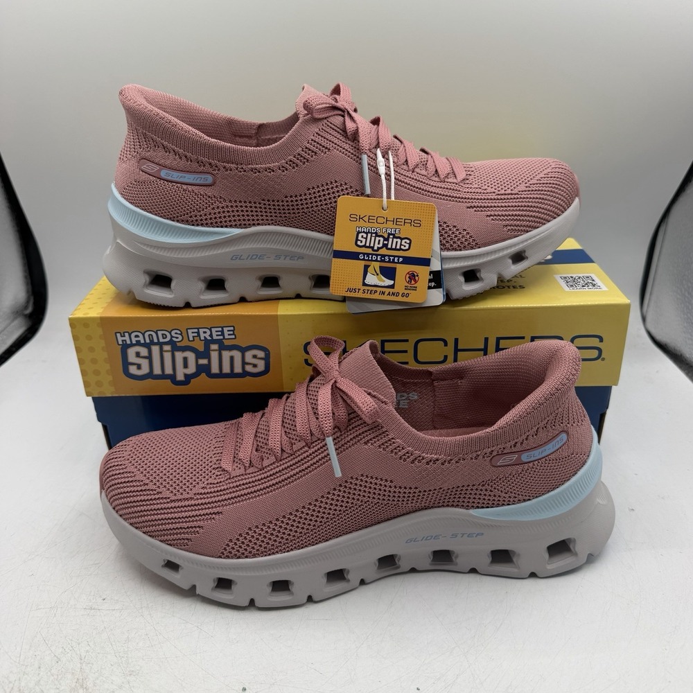 Skechers Glide-Step Pro Brilliant Charm Running Shoes Womens 7.5 Mauve Sneakers